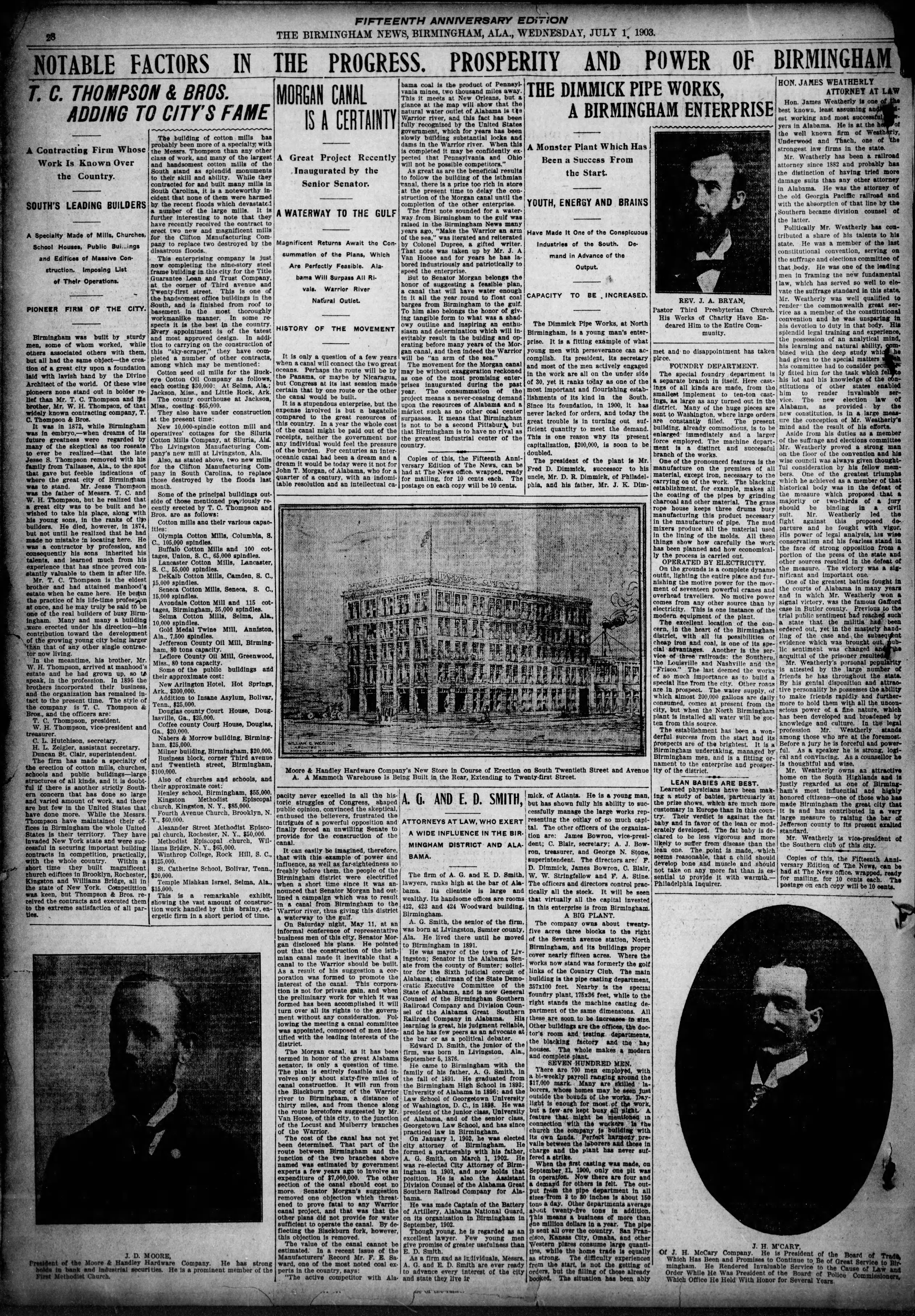 Notable Factors in the Progress, Prosperity, and Power of Birmingham